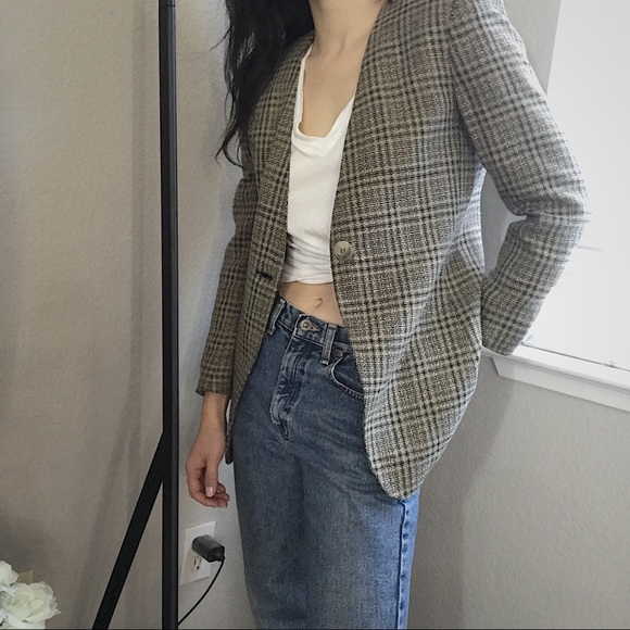 Jones New York Jackets & Blazers - Women plaid long jacket/coat